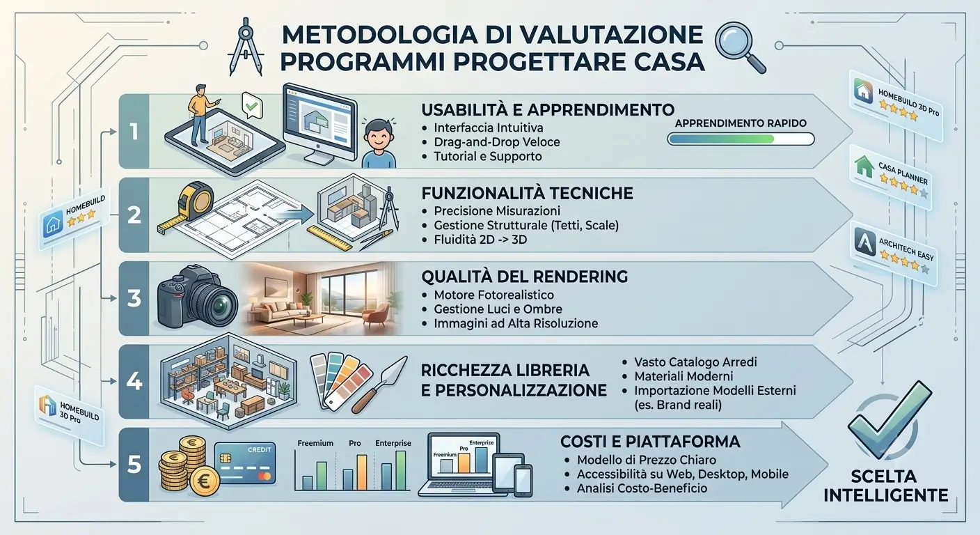 Metodologia di valutazione dei programmi per progettare casa